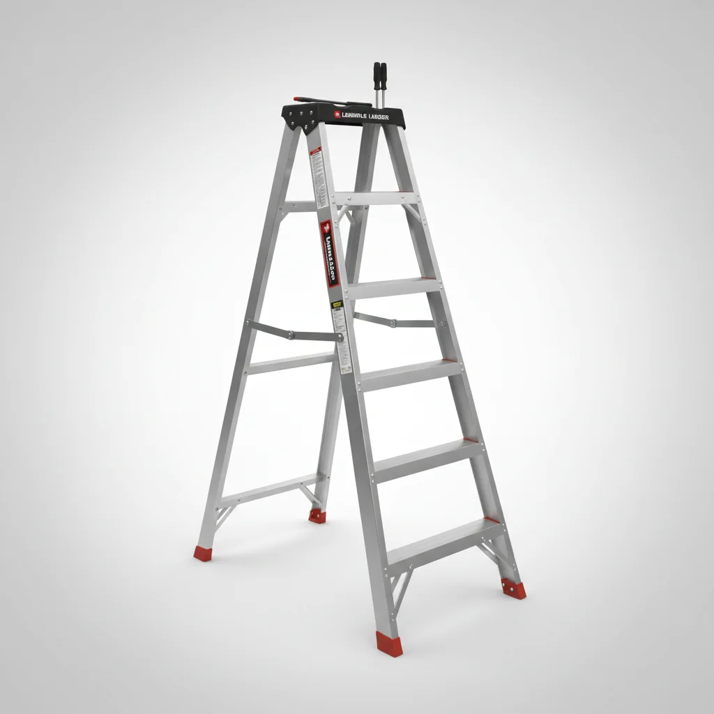 Louisville Ladder 8-Foot Aluminum Multi-Task Ladder image 3
