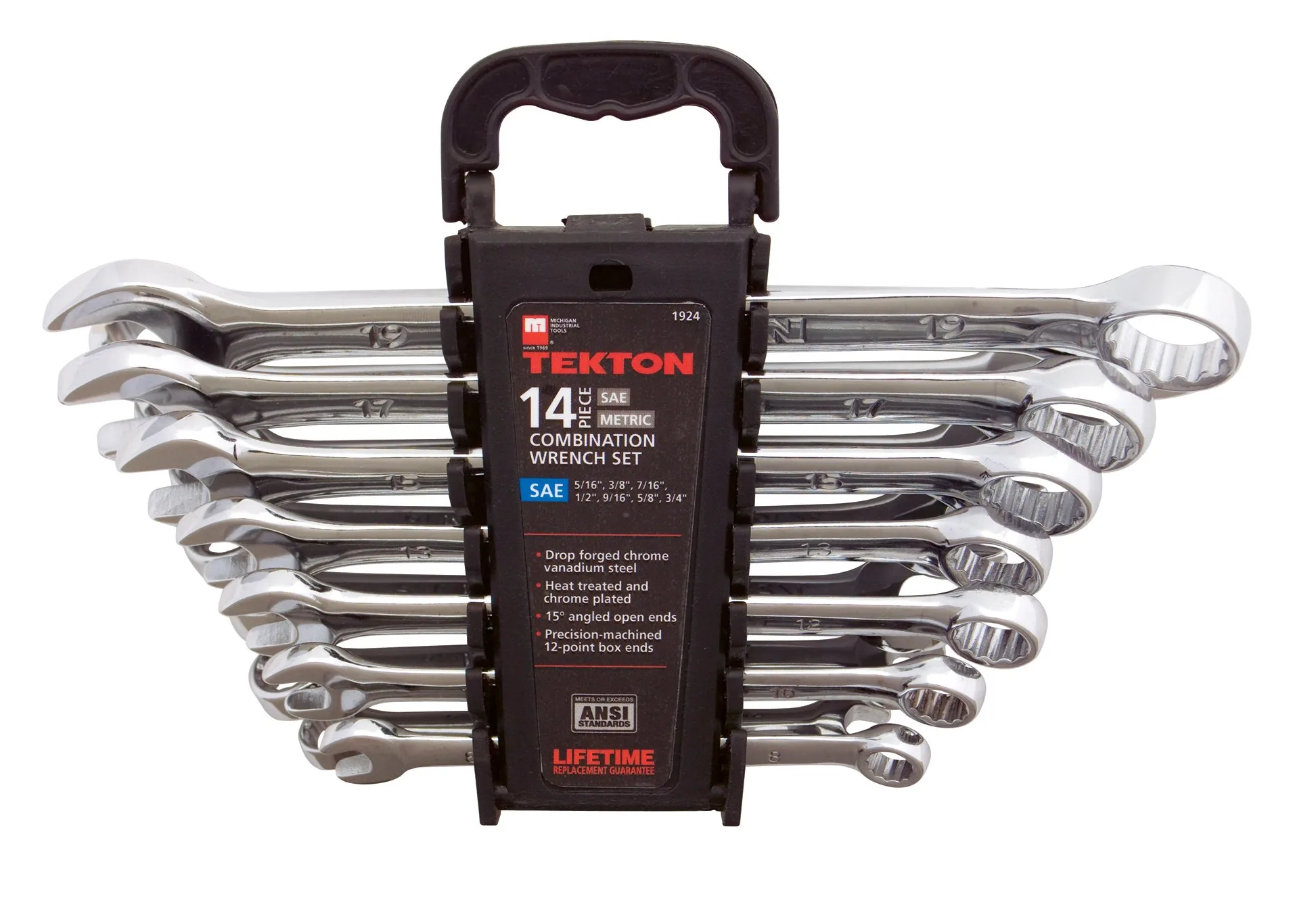 Tekton 10-Piece Combination Wrench Set SAE image 3