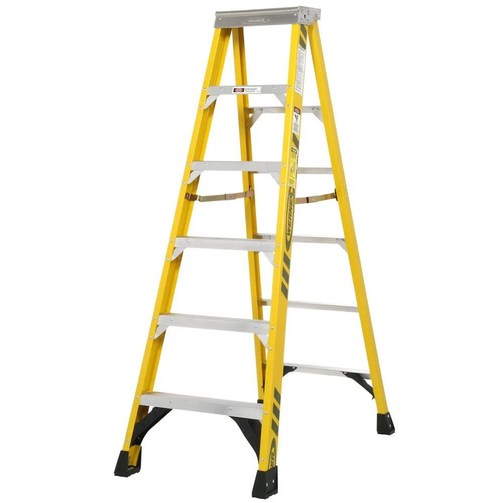 Werner 6-Foot Fiberglass Step Ladder Type IA